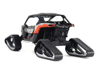 Can-Am Maverick X3 X RS Turbo RR Winter Version Chalk Gray and Magma Red with Driver Figure 1/32 Diecast Model