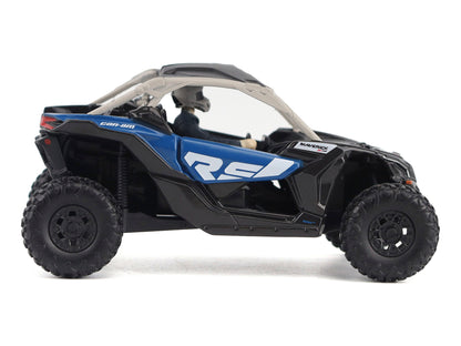 Can-Am Maverick X3 X RS Turbo RR Intense Blue and Chalk Gray with Driver Figure 1/32 Diecast Model