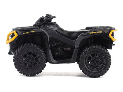 Can-Am Outlander XT-P 1000R ATV Iron Gray and Neo Yellow with Driver Figure 1/32 Diecast Model