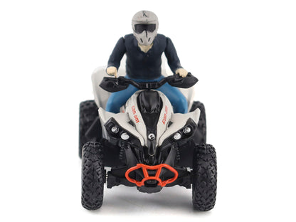 Can-Am Renegade X XC 1000R ATV Chalk Gray with Driver Figure 1/32 Diecast Model