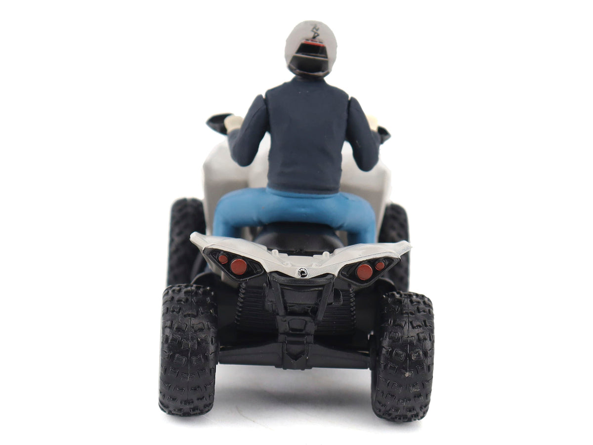 Can-Am Renegade X XC 1000R ATV Chalk Gray with Driver Figure 1/32 Diecast Model