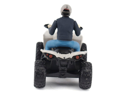 Can-Am Renegade X XC 1000R ATV Chalk Gray with Driver Figure 1/32 Diecast Model