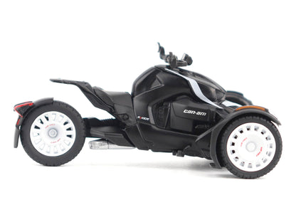 Can-Am Ryker Rally 3-Wheel Motorcycle Ghost Black 1/32 Diecast Model