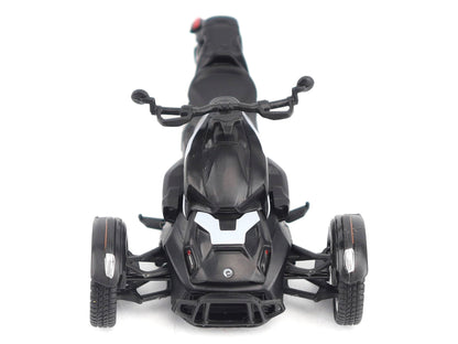 Can-Am Ryker Rally 3-Wheel Motorcycle Ghost Black 1/32 Diecast Model
