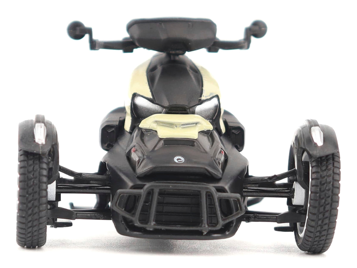 Can-Am Ryker Rally 3-Wheel Motorcycle Sand Storm and Black 1/32 Diecast Model