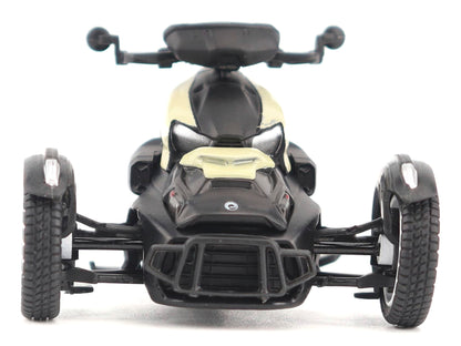 Can-Am Ryker Rally 3-Wheel Motorcycle Sand Storm and Black 1/32 Diecast Model