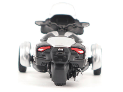 Can-Am Spyder RT 3-Wheel Motorcycle Hyper Silver Metallic with Driver Figure 1/32 Diecast Model
