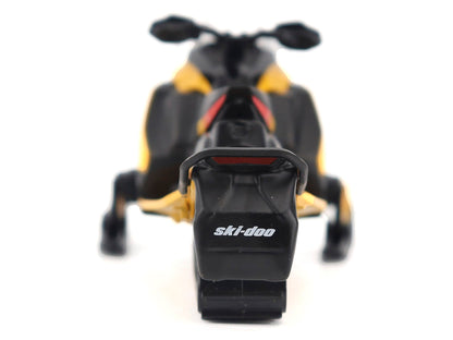 Ski-Doo MXZ Blizzard (Trail Segment) Neo Yellow and Ski-Doo MXZ 120cc (Kid's Model) Neo Yellow Set of 2 Snowmobiles 1/32 Diecast Models