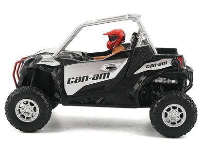 Can-Am Maverick Sport XXC 1000R Silver Metallic and Black with Driver Figure 1/32 Diecast Model