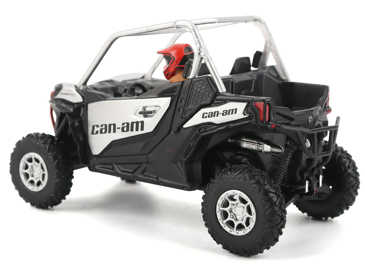 Can-Am Maverick Sport XXC 1000R Silver Metallic and Black with Driver Figure 1/32 Diecast Model