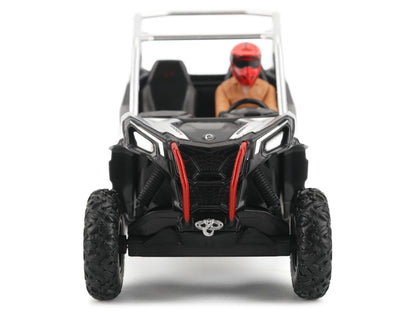 Can-Am Maverick Sport XXC 1000R Silver Metallic and Black with Driver Figure 1/32 Diecast Model