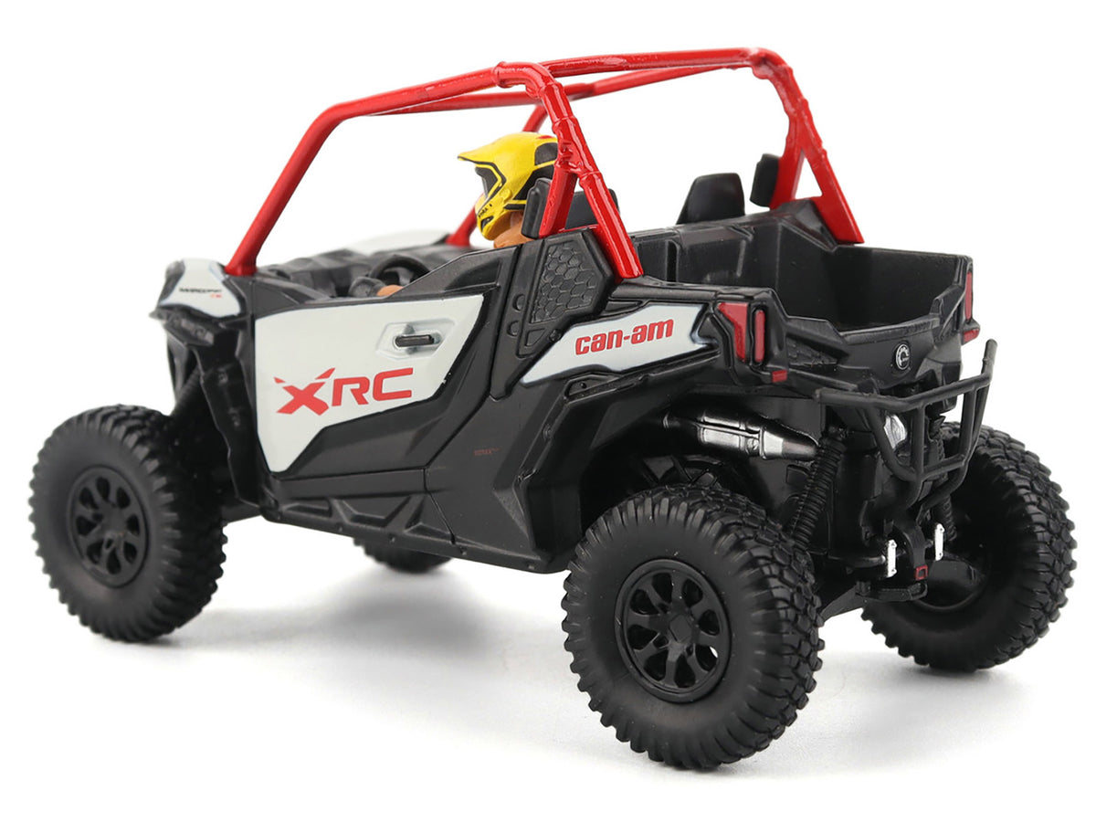 Can-Am Maverick Sport XRC 1000R Red and Gray with Driver Figure 1/32 Diecast Model