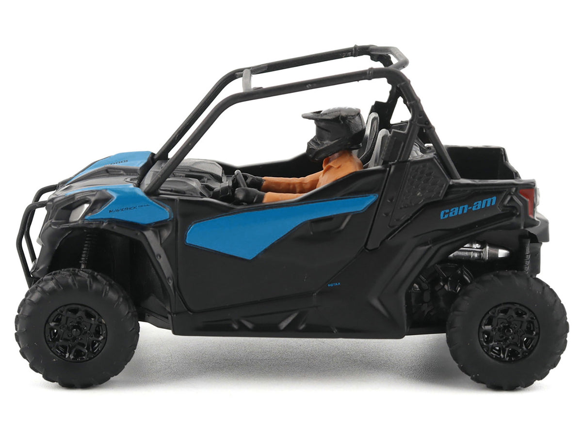 Can-Am Maverick Trail DPS 1000 Blue and Black with Driver Figure 1/32 Diecast Model