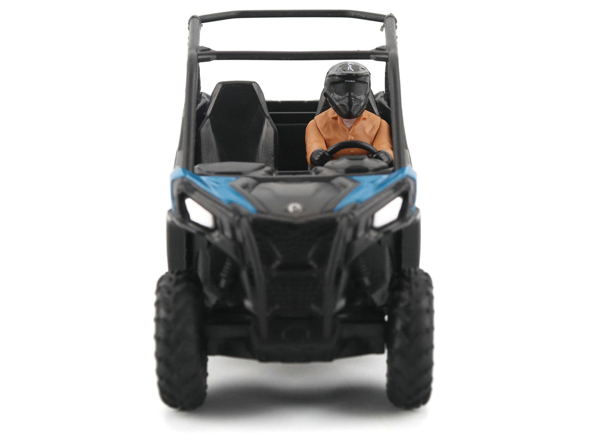 Can-Am Maverick Trail DPS 1000 Blue and Black with Driver Figure 1/32 Diecast Model