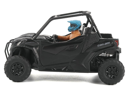 Can-Am Maverick Trail DPS 1000 Matt Black with Driver Figure 1/32 Diecast Model