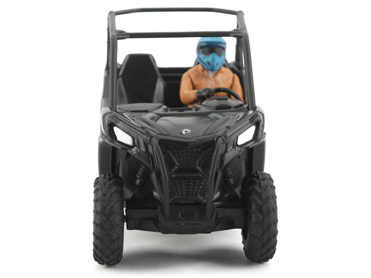 Can-Am Maverick Trail DPS 1000 Matt Black with Driver Figure 1/32 Diecast Model