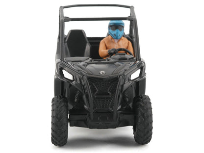 Can-Am Maverick Trail DPS 1000 Matt Black with Driver Figure 1/32 Diecast Model