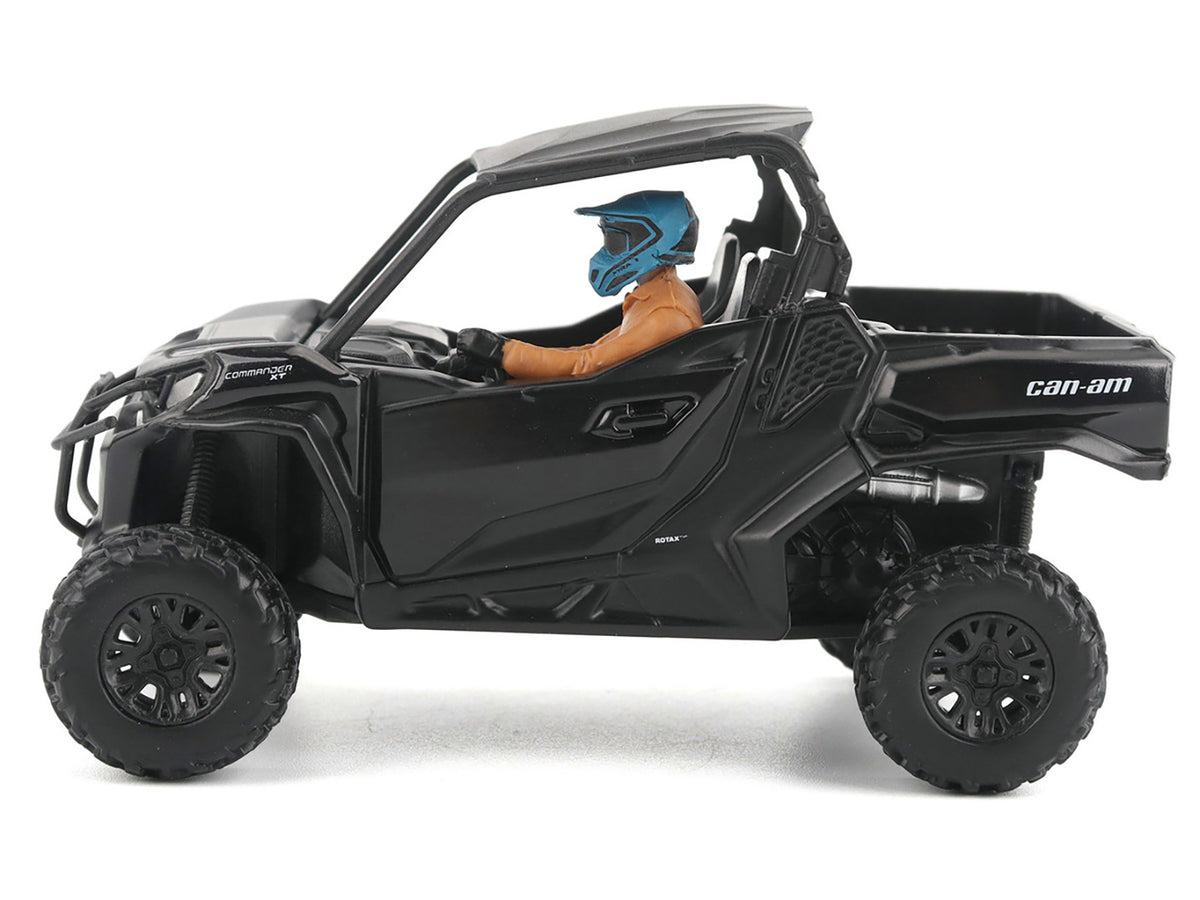 Can-Am Commander XT 1000R Matt Black with Driver Figure 1/32 Diecast Model