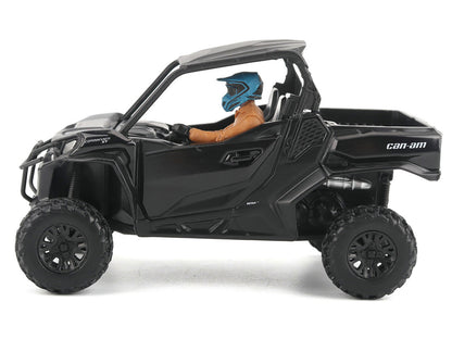 Can-Am Commander XT 1000R Matt Black with Driver Figure 1/32 Diecast Model