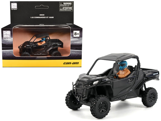 Can-Am Commander XT 1000R Matt Black with Driver Figure 1/32 Diecast Model