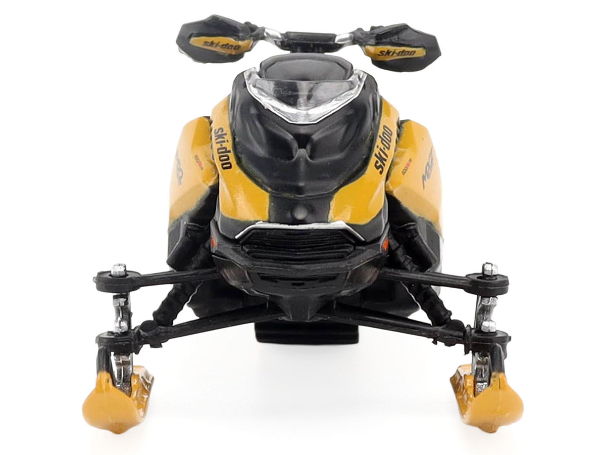 Ski-Doo MXZ XRS 20th Anniversary Snowmobile Yellow 1/32 Die Cast Model