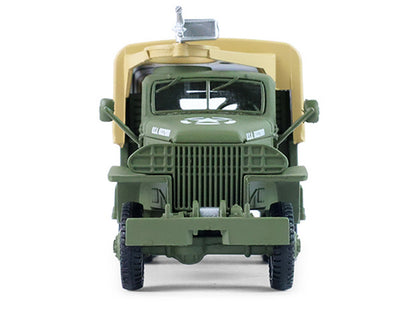 1944 GMC CCKW 353 A1 2.5T Truck "U.S. Army - WWII" Olive Drab with Tan Top "Battalion 64" Series 6 1/64 Diecast Model Car