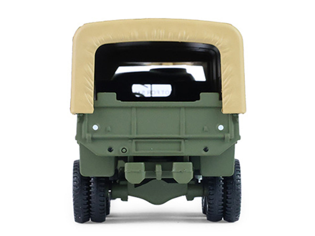 1944 GMC CCKW 353 A1 2.5T Truck "U.S. Army - WWII" Olive Drab with Tan Top "Battalion 64" Series 6 1/64 Diecast Model Car
