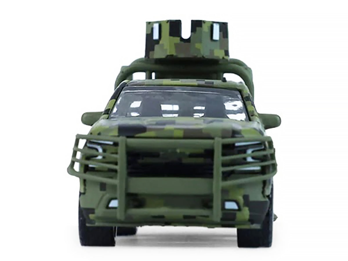 2021 Chevrolet Silverado LT Trail Boss Z71 Truck "Mexican Military" Green Digital Camouflage "Battalion 64" Series 6 1/64 Diecast Model Car
