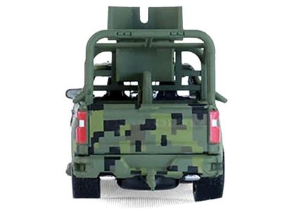 2021 Chevrolet Silverado LT Trail Boss Z71 Truck "Mexican Military" Green Digital Camouflage "Battalion 64" Series 6 1/64 Diecast Model Car