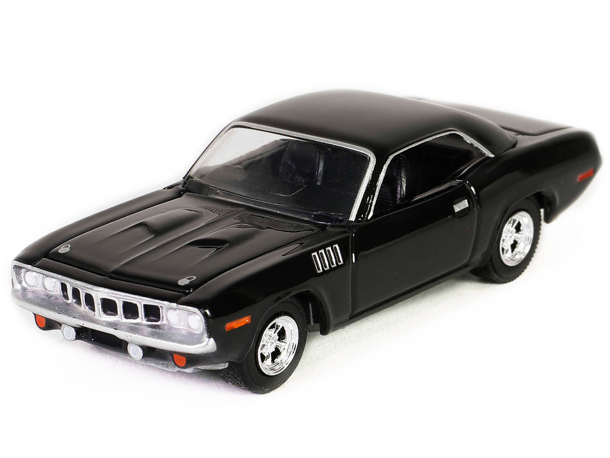 Plymouth Barracuda Black "John Wick: Chapter 4" (2023) Movie "Hollywood Series" Release 41 1/64 Diecast Model Car