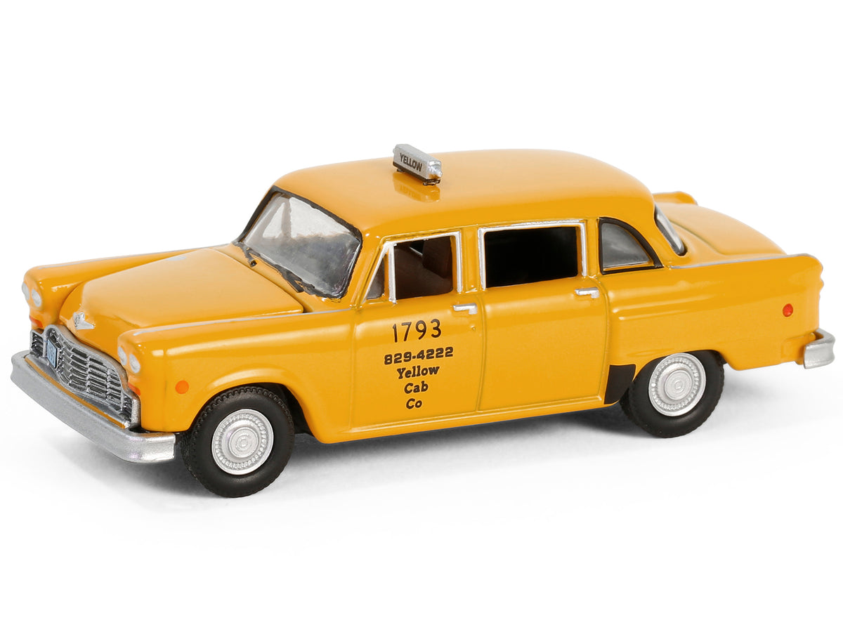 1980 Checker Taxicab "Yellow Cab Co. #1793" Yellow "Ferris Bueller's Day Off" (1986) Movie "Hollywood Series" Release 42 1/64 Diecast Model Car