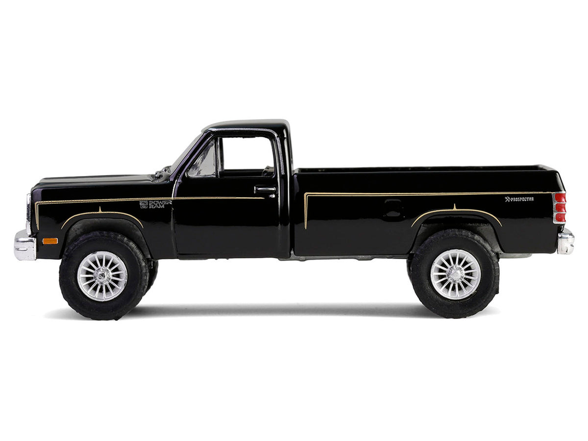 1981 Dodge Power Ram Prospector Pickup Truck Black "The A-Team" (1983-1987) TV Series "Hollywood Series" Release #43 1/64 Diecast Model Car