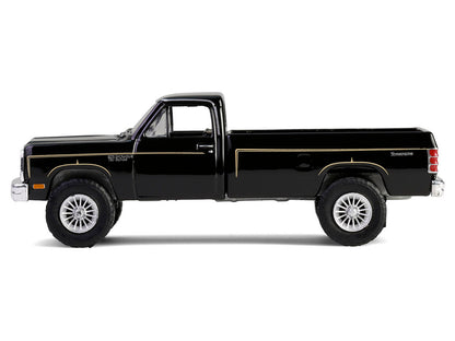 1981 Dodge Power Ram Prospector Pickup Truck Black "The A-Team" (1983-1987) TV Series "Hollywood Series" Release #43 1/64 Diecast Model Car