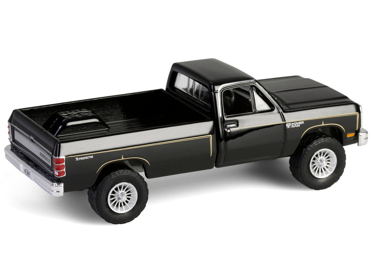 1981 Dodge Power Ram Prospector Pickup Truck Black "The A-Team" (1983-1987) TV Series "Hollywood Series" Release #43 1/64 Diecast Model Car