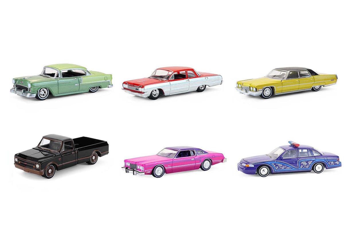 "California Lowriders" Series 7 Set of 6 pieces 1/64 Diecast Model Cars