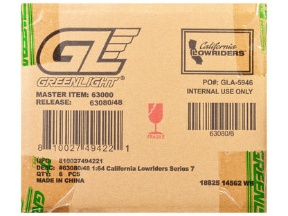 "California Lowriders" Series 7 Set of 6 pieces 1/64 Diecast Model Cars