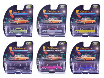 "California Lowriders" Series 7 Set of 6 pieces 1/64 Diecast Model Cars