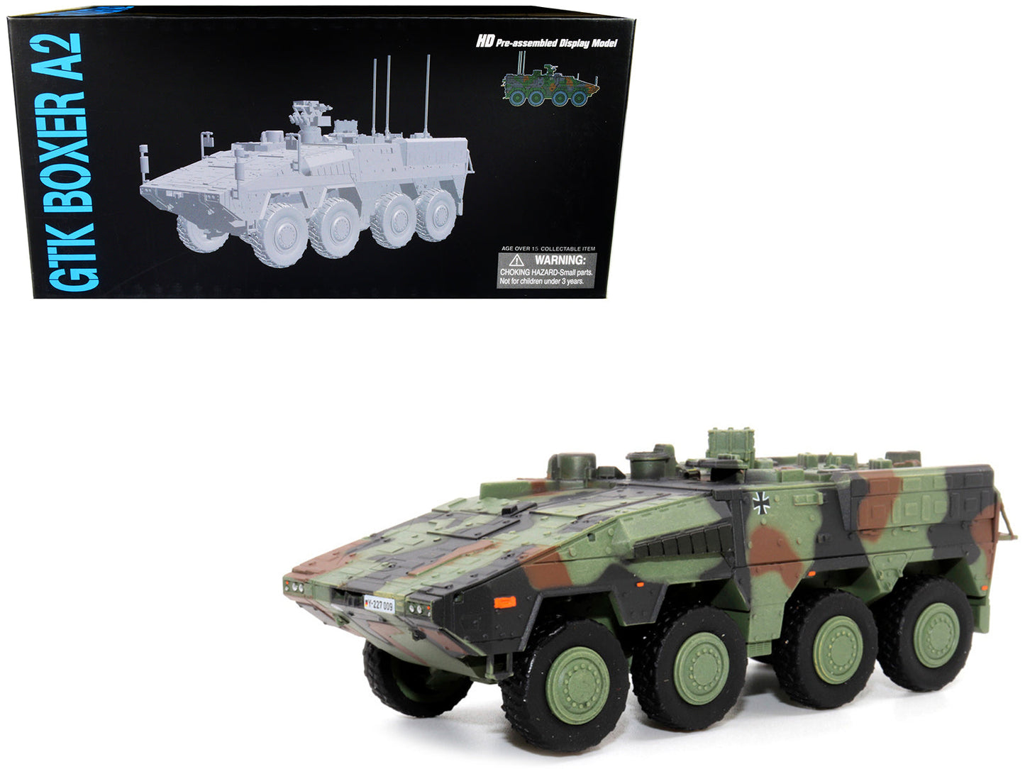 German Boxer A2 MRAV (Multi-Role Armored Vehicle) Camouflage "NEO Dragon Armor" Series 1/72 Plastic Model