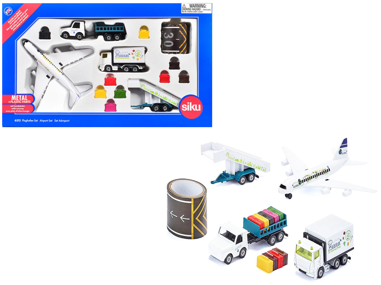 Airport 14 piece Set Diecast Models