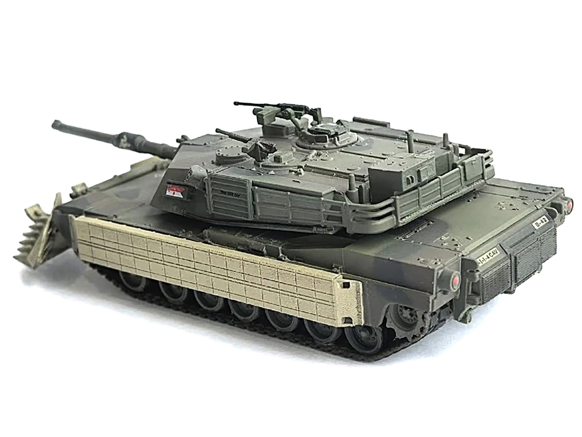 United States M1A1 AIM (Abrams Integrated Management) Tank with Mine Plow (Plowing Mode) #68 "United States Army" Olive Drab "NEO Dragon Armor" Series 1/72 Plastic Model