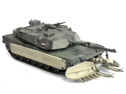 United States M1A1 AIM (Abrams Integrated Management) Tank with Mine Plow (Plowing Mode) #68 "United States Army" Olive Drab "NEO Dragon Armor" Series 1/72 Plastic Model