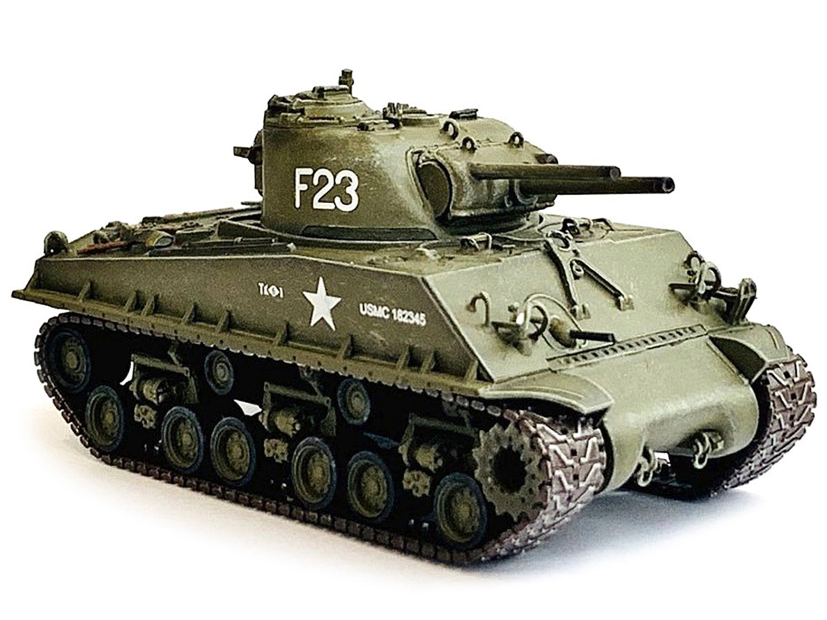 United States M4A3 HVSS POA-CWS-H5 Flamethrower Tank Olive Drab F-23 "US Marine Corps Korea" (1951) "NEO Dragon Armor" Series 1/72 Plastic Model