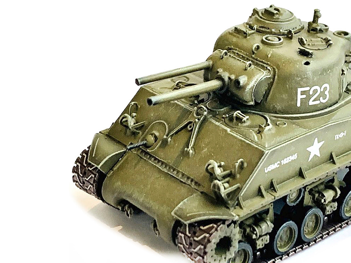 United States M4A3 HVSS POA-CWS-H5 Flamethrower Tank Olive Drab F-23 "US Marine Corps Korea" (1951) "NEO Dragon Armor" Series 1/72 Plastic Model