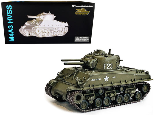 United States M4A3 HVSS POA-CWS-H5 Flamethrower Tank Olive Drab F-23 "US Marine Corps Korea" (1951) "NEO Dragon Armor" Series 1/72 Plastic Model