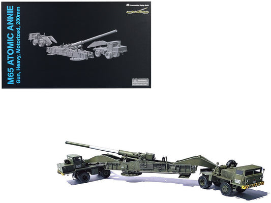 United States M65 Atomic Cannon "Atomic Annie" Artillery Olive Drab "Traveling Mode" US Army "NEO Dragon Armor" Series 1/72 Plastic Model