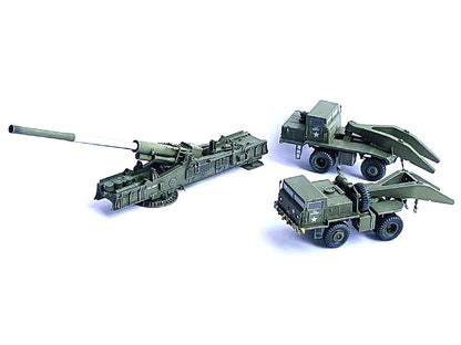 United States M65 Atomic Cannon "Atomic Annie" Artillery Olive Drab "Firing Mode" US Army "NEO Dragon Armor" Series 1/72 Plastic Model
