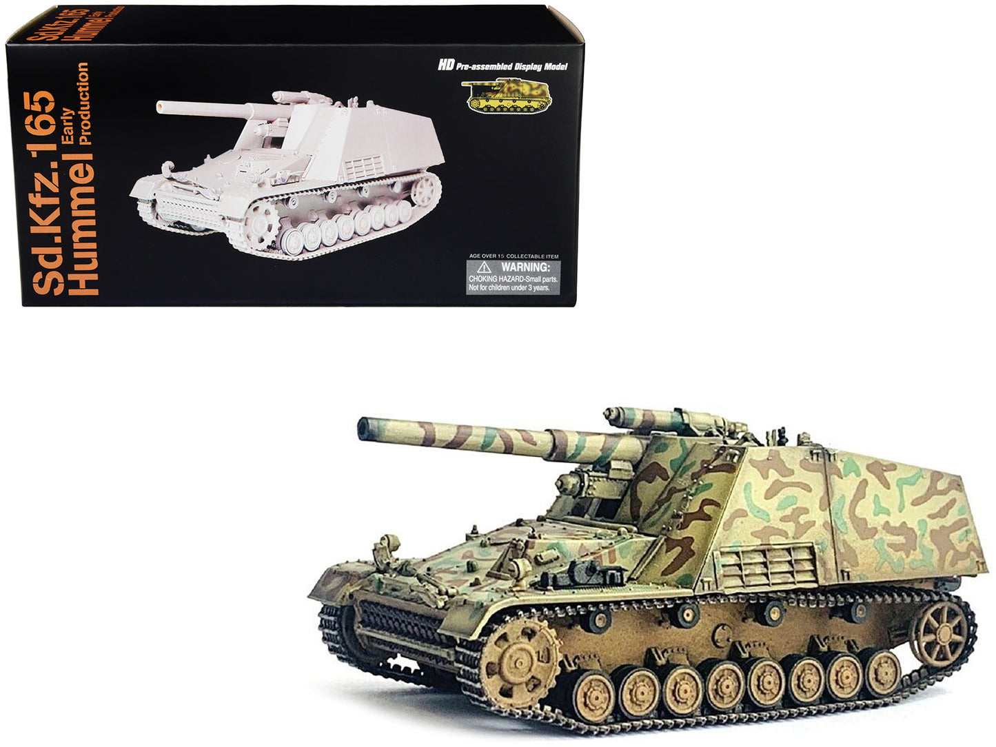 German Sd.Kfz.165 Hummel Self-Propelled Gun V1 "Early Production German Army" "NEO Dragon Armor" Series 1/72 Plastic Model