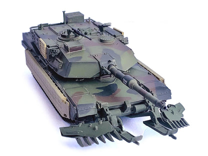 United States M1A1 AIM TUSK (Tank Urban Survival Kit) with Mine Plow (Travel Mode) "United States Marine Corps 8th Tank Battalion II MED Iraq" (2003) Green Camouflage "NEO Dragon Armor" Series 1/72 Plastic Model