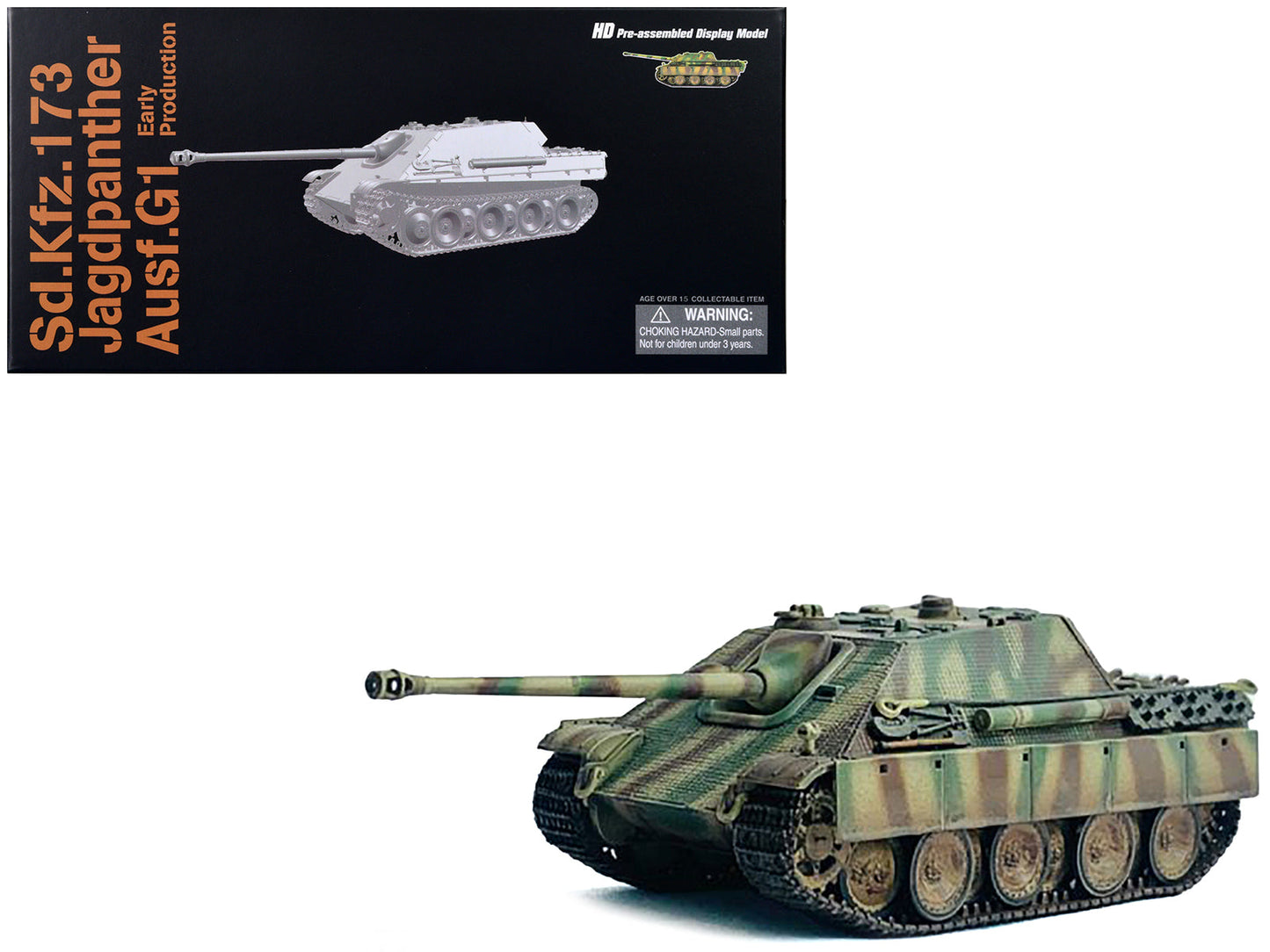 Germany Sd.Kfz.173 Jagdpanther Ausf.G1 Early Production Tank "s.Pz.Abt.654 Ruhr Pocket" (1945) "NEO Dragon Armor" Series 1/72 Plastic Model