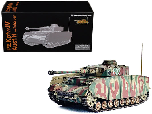 Germany Pz.Kpfw.IV Ausf.H with Schurzen Tank #823 "2.Pz.Div. Normandy" (1944) "NEO Dragon Armor" Series 1/72 Plastic Model